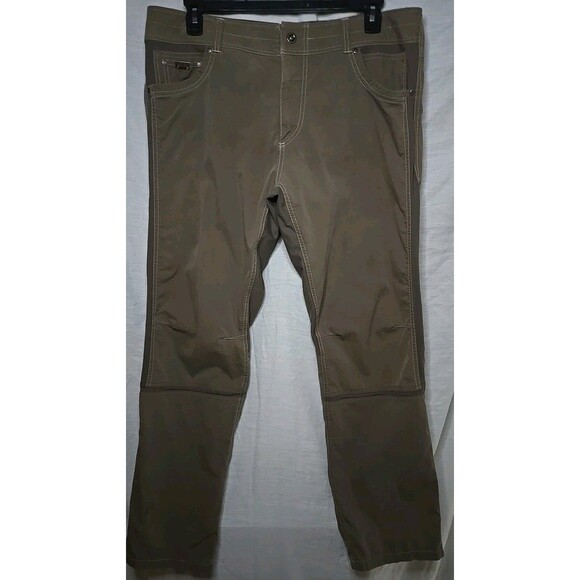 Kuhl Radikl Cargo Outdoor Hiking Pants, Men's 38x32, Khaki/Gray 108846 - Picture 1 of 11